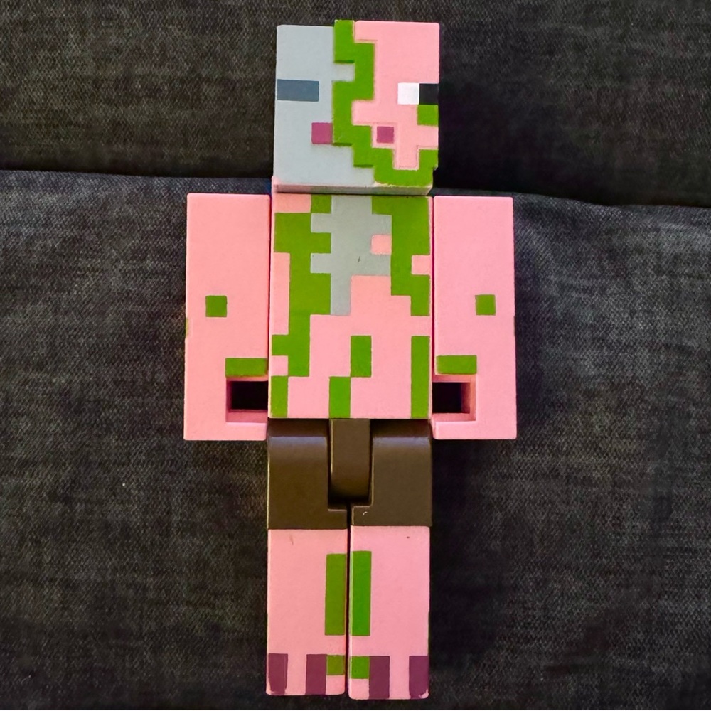 Minecraft by Mojang Zombie Pigman Posable Large Size Action Figure